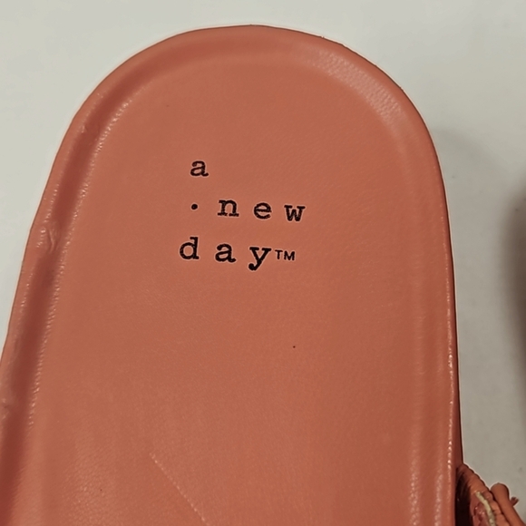 a new day melon platform Chunky Sandals Size 8.5 - Picture 3 of 7